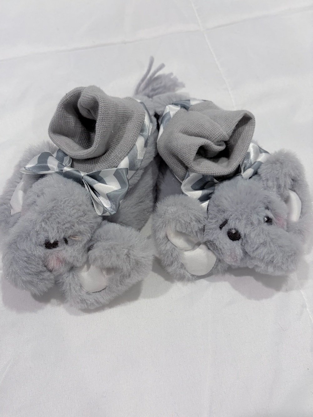 Bearington Baby Elephant Lil' Spout Booties Newborn